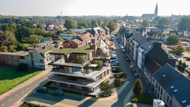 IN OPBOUW: ruim 2 slpk. appartement met groot zonneterras (ca. 71m²!) te Hoogstraten centrum!  12